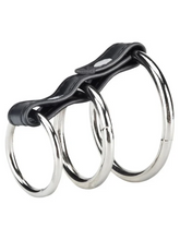 Blue Line 3 Ring Gates Of Hell Black from Nice 'n' Naughty